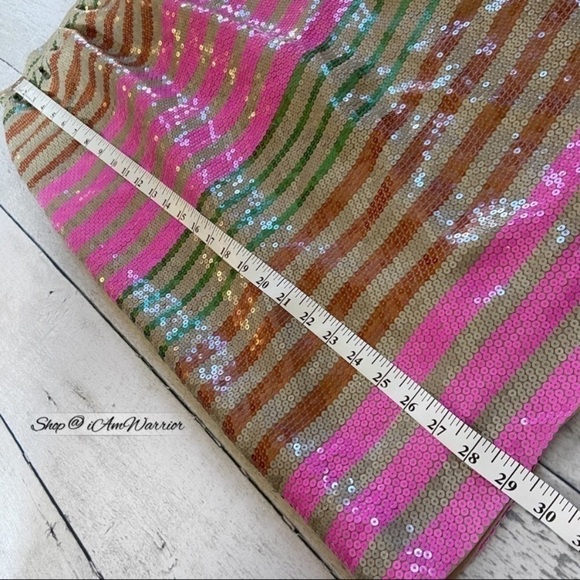 J.Crew Collection multi striped sequin midi skirt *Shop@iAmWarrior - Picture 15 of 17